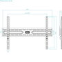 Tooq Soporte Fijo de Pared LP1050F-B para Pantallas de 37-86 pulgadas